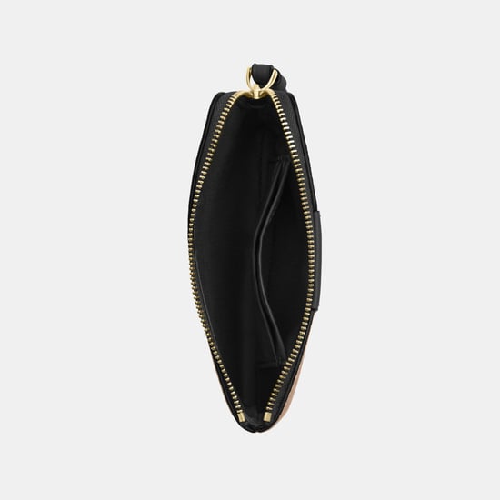 Corner Zip in Signature Canvas with Leather Stripe Bag