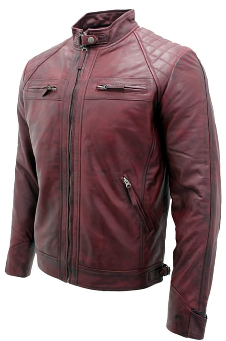 Quilted leather biker jacket from Rock Racing