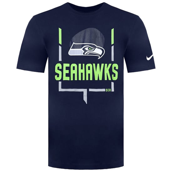 Nike NFL Seattle Seahawks Legend Goal Post Heren Navy T-Shirt - Image 1