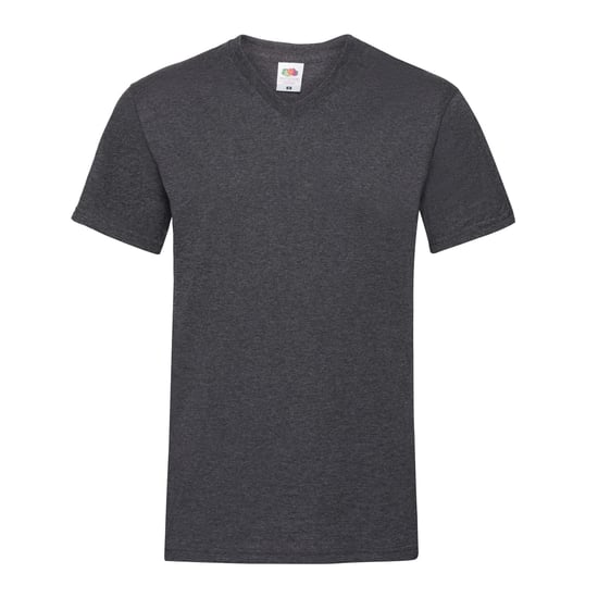 Fruit of the Loom Heren Valueweight Heather V Hals T-shirt (Donkergrijs) - Image 1