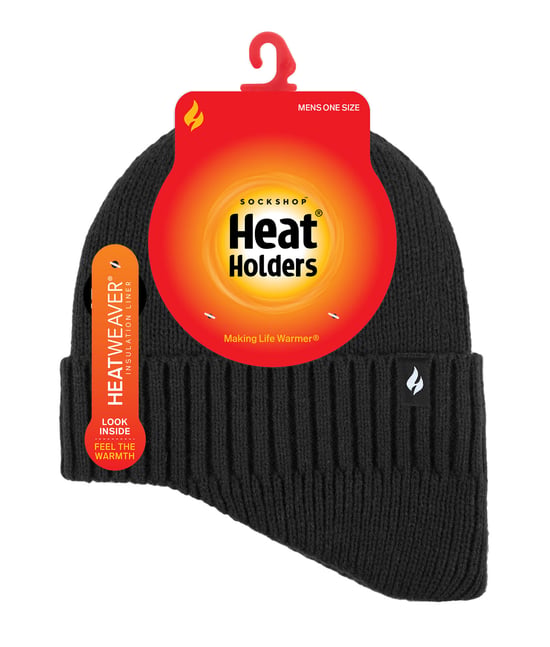 Heat Holders - Thermische hoed voor heren met verlaagde hals - Zwart - Image 2
