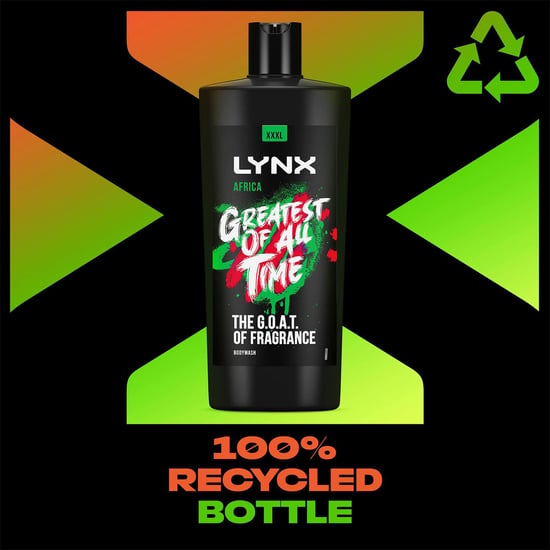 Lynx G.O.A.T Shower Gel up to 12H Refreshing Fragrance XXXL Africa 700ml, 3 Pack