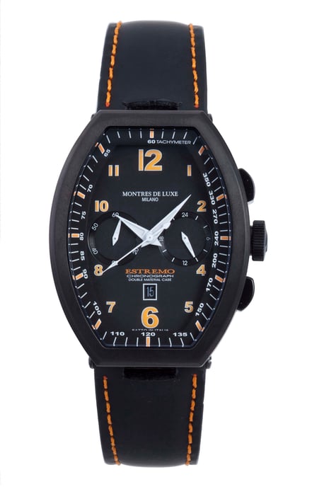 Montres De Luxe: Mens Estremo Black Watch