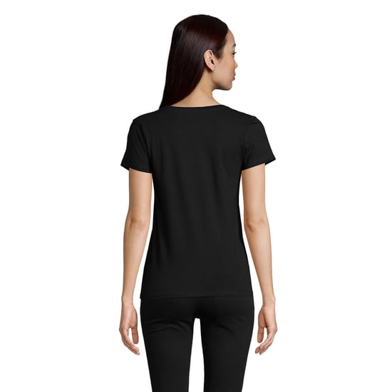 SOLS Dames/Dames Pioneer T-Shirt (Diep zwart) - Image 2