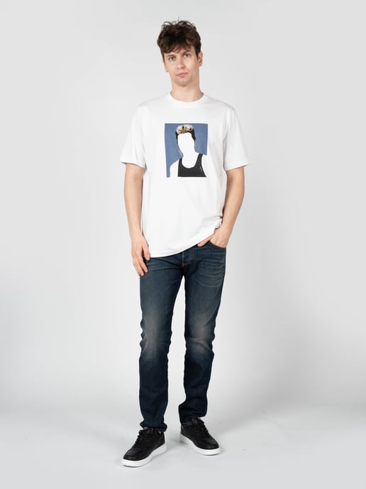 Diesel T-Shirt T-Just Mannen Wit - Image 2