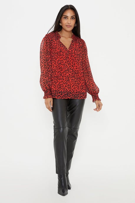 Petite Faux Leather Jeans - Image 1