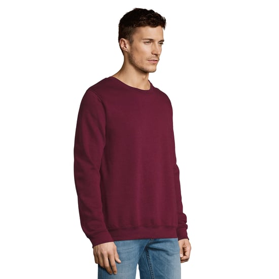SOLS Uniseks Adult New Supreme Sweatshirt (Bourgondië) - Image 3