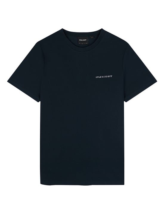 Lyle & Scott Men's Embroidered T-Shirt in Navy