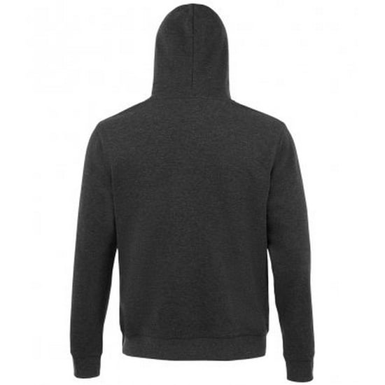 SOLS Unisex Volwassenen Spencer Hooded Sweatshirt (Houtskool mergel) - Image 2