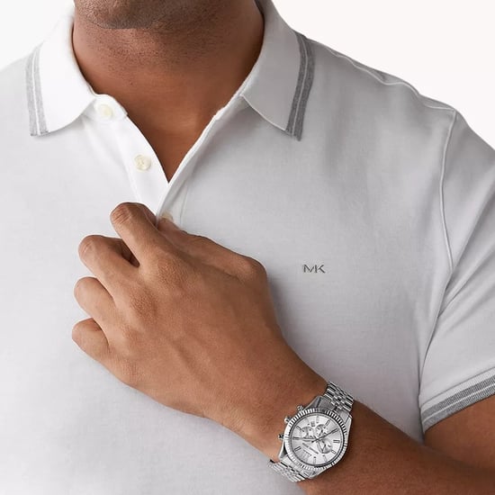 Michael Kors MK8405 Lexington zilver herenhorloge - Image 4
