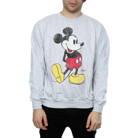 Disney Heren Mickey Mouse Classic Kick Sweatshirt (Heide Grijs) - Image 3