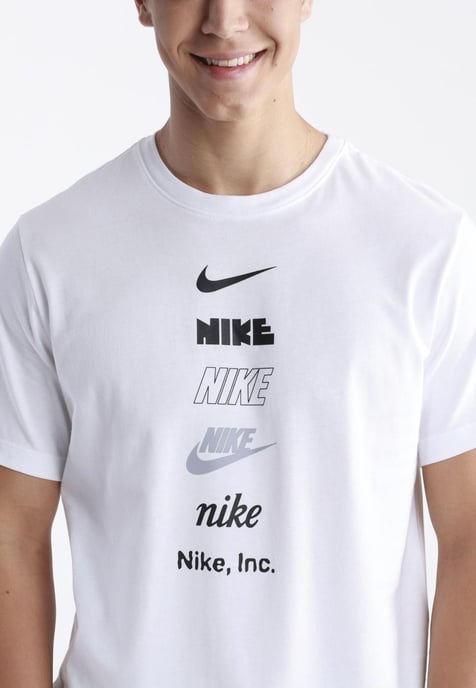 Nike Stack Logo Heren T-shirt in wit - Image 3