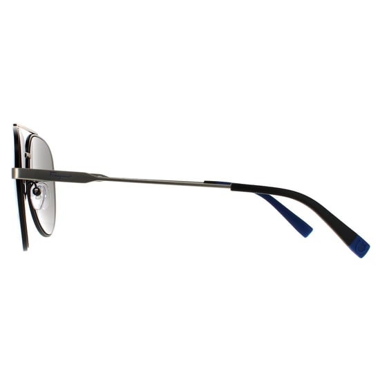 Salvatore Ferragamo zonnebril SF204S 001 Black Matte Dark Ruthenium Flash Blue Sky - Image 3