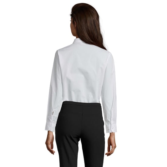 SOLS Dames/Dames Executive Poplin Business Blouse met lange mouwen (Wit) - Image 2