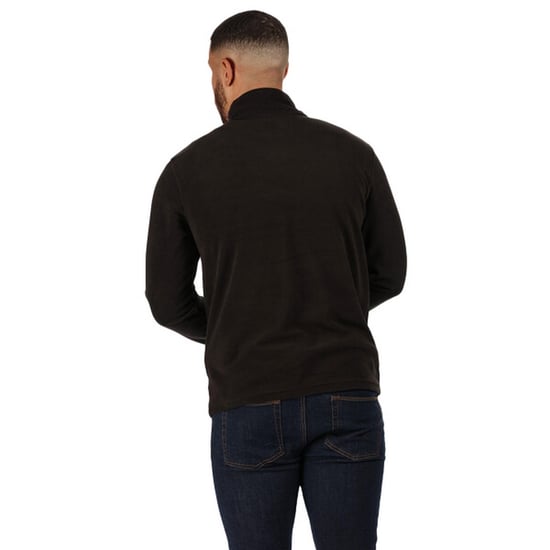 Regatta Mens Micro Zip Neck Fleece Top (Black)