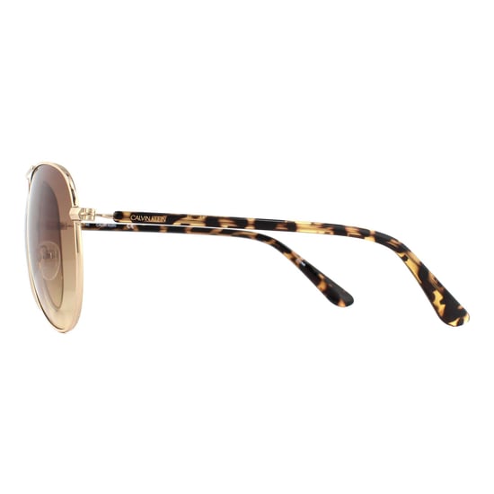 Calvin Klein Zonnebril CK19314S 717 Goud Schildpad Bruin Verloop - Image 3