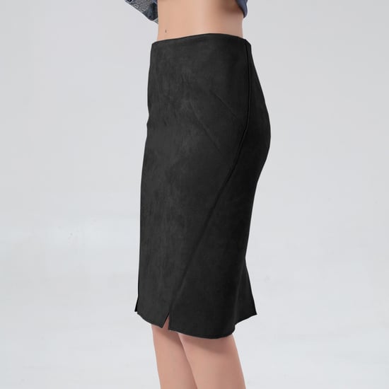 Suede rechte rok - Image 2