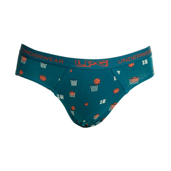 Pack of 2 LPG2018 boys' breathable fabric briefs with anatomical front