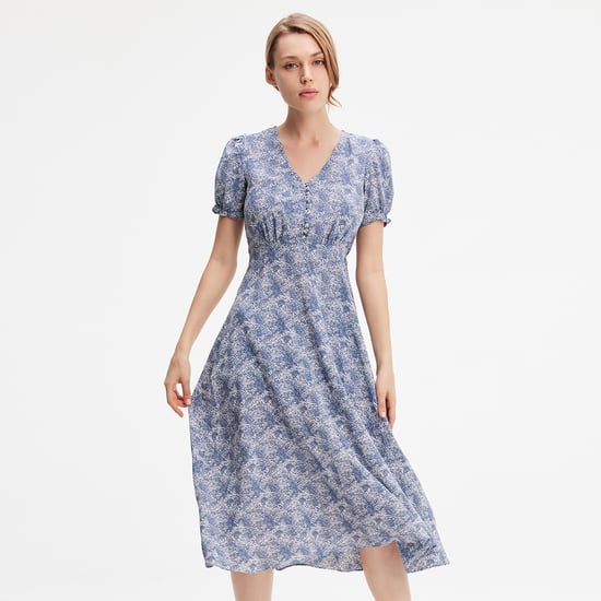 Liberty printed empire dress