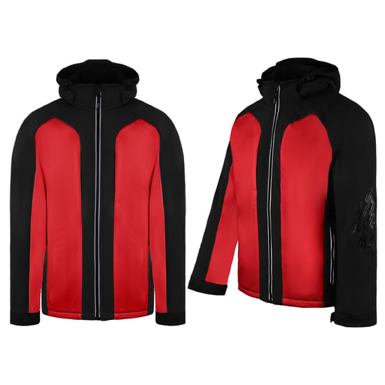 Dickies FLEX Heren Rood/Zwart Softshell Jas - Image 3