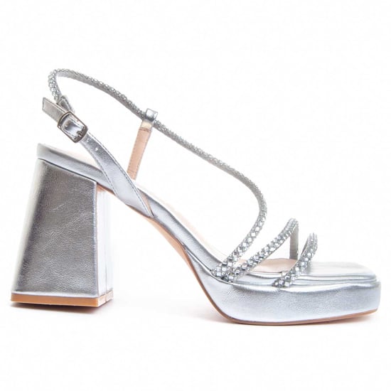 Montevita Heel Sandal Festsand5 in Zilver - Image 2