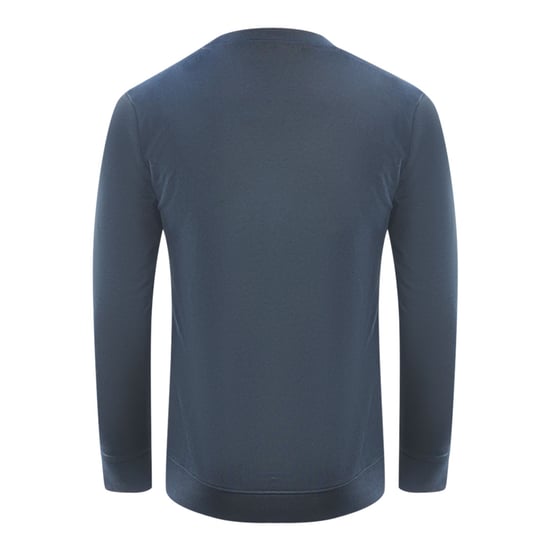 Cavalli Class Tiger Silhouette Logo Navy Blue Sweatshirt - Image 2
