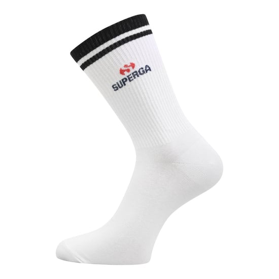 Superga Geribde gebreide sokken voor volwassenen (pak van 3) (Wit) - Image 3