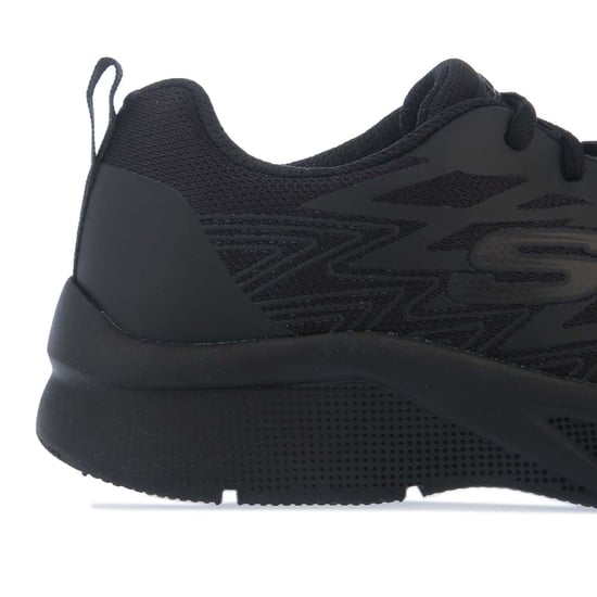 Boy's Skechers Children Quick Sprint Trainers in Black - Image 5