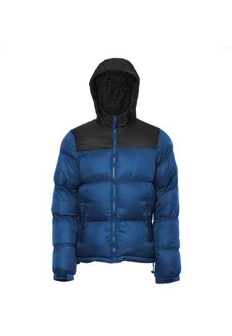 Mo Gewatteerd gewatteerd jack Heren Donker blauwgroen zwart - Image 1