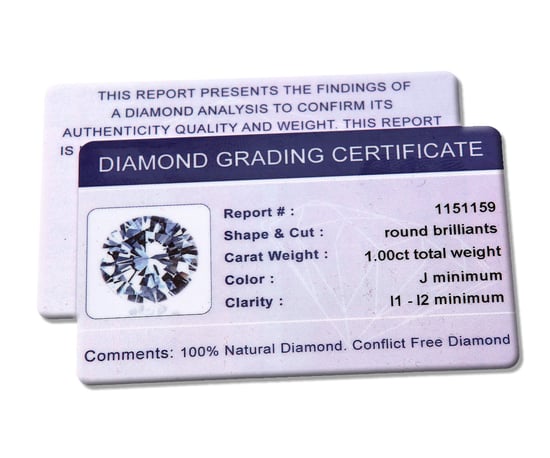 Diamond Stud Earrings, 18ct White Gold IJ/I Round Brilliant Certified Diamond Earrings, 1.00ct Diamond Weight