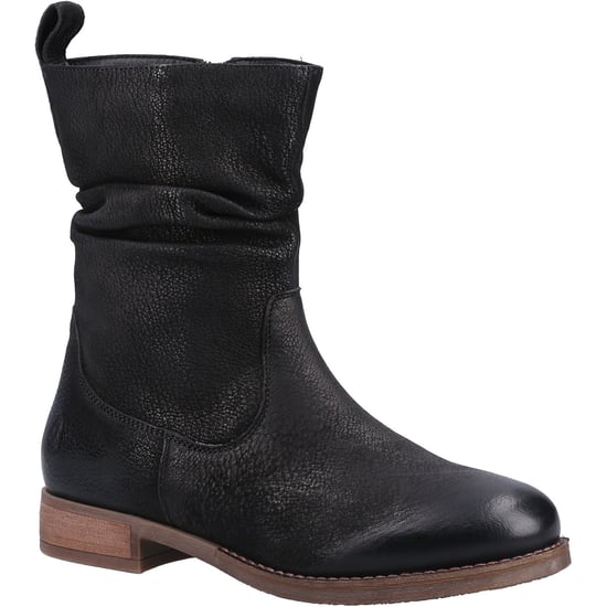 Hush Puppies Emilia Leren Vrouwen Laarzen Zwart - Image 1