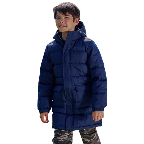 Mountain Warehouse Waterafstotende gewatteerde longline jas voor kinderen/Kinderen (Donkerblauw) - Image 5
