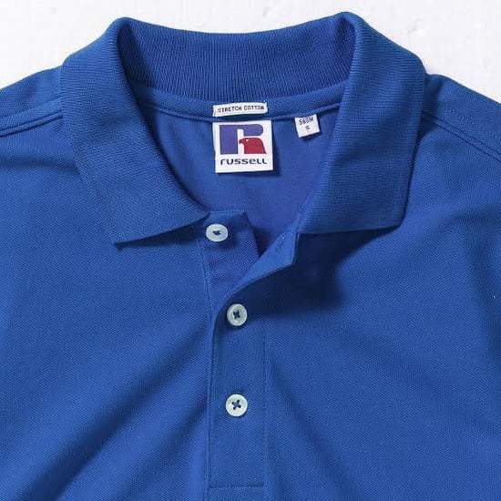 Russell Heren Rekken Korte Mouw Poloshirt (Helder Koninklijk) - Image 4