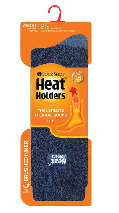 Heat Holders - Lite 3 paar thermo herensokken - Blauw - Image 2