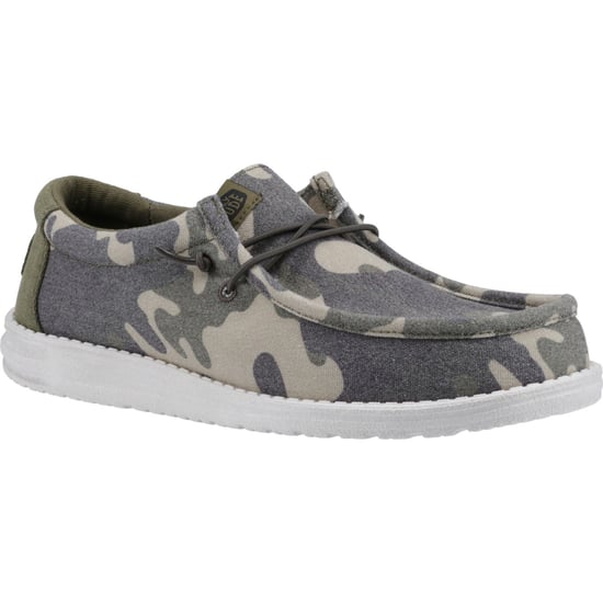 HEYDUDE Wally gewassen camo polyester bootschoenen voor heren - Image 1