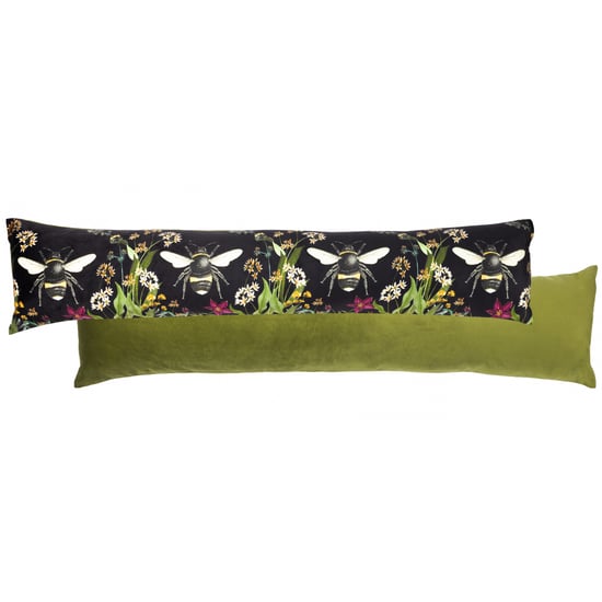Wylder Midnight Garden Bee Digitally Printed Velvet Draught Excluder - Image 1