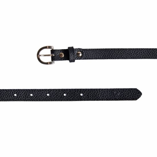 Womens Black Leather Belt 