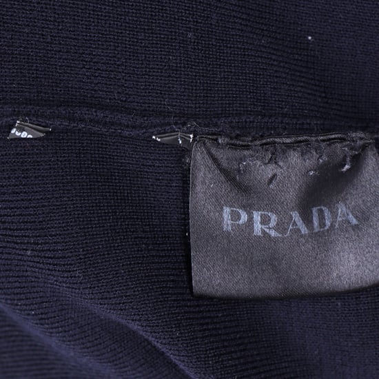 Prada Windbreaker in Marineblauwe Wol en Nylon - Image 4
