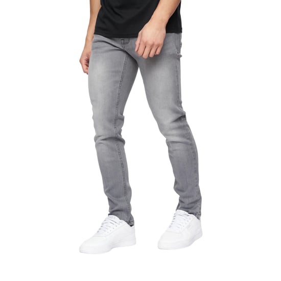 Crosshatch Heren Buraca Denim Slim Jeans (Grijs wasgoed) - Image 3