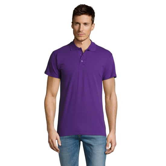 SOLS Heren Zomer II Pique Poloshirt met korte mouwen (Donkerpaars) - Image 5