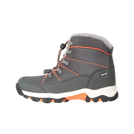 Mountain Warehouse Comet Waterdichte Sneeuwlaarzen voor Kinderen/Kinderen (Grijs/Oranje) - Image 3