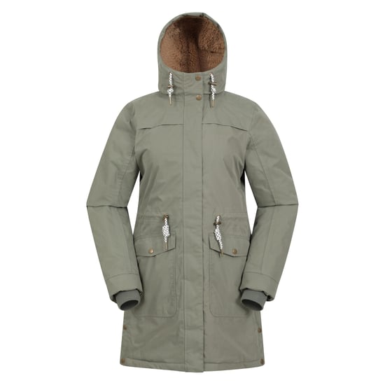 Mountain Warehouse Dames/Dames Acorn Waterdichte Borg Gevoerde Parka (Kaki Groen) - Image 1