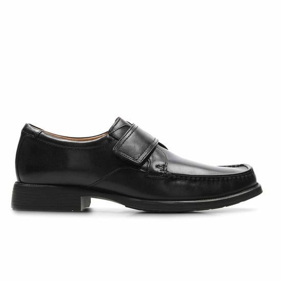 Clarks Huckley Roll Mens Black Shoes