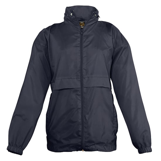SOLS Kinderen Unisex Surf Windbreaker Jacket (waterbestendig en winddicht) (Marine) - Image 1