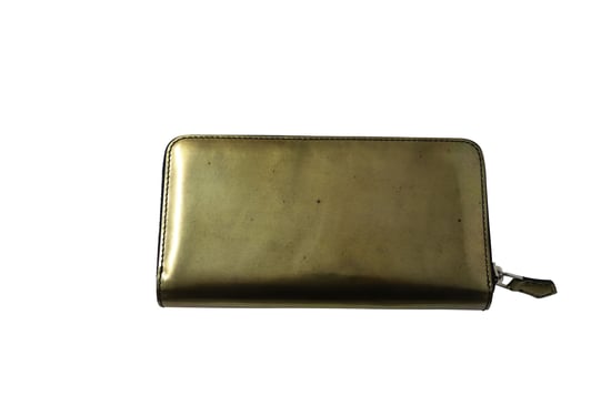 Alexander McQueen Rits Lange Portefeuille met Metalen Stud Detail in Gouden Leer - Image 3