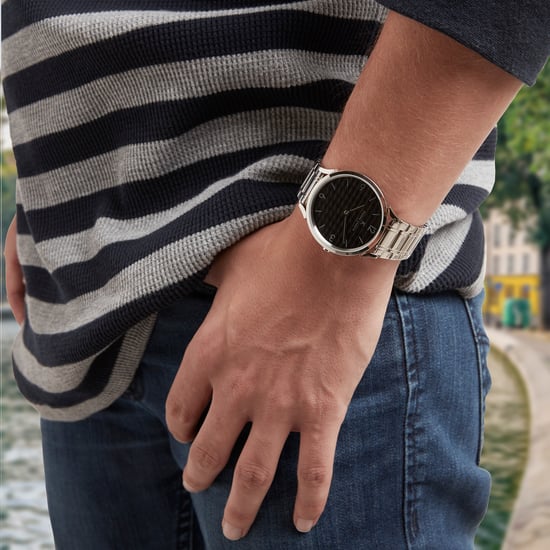 Pierre Cardin Pigalle Stripes Men's Silver Watch CPI.2019