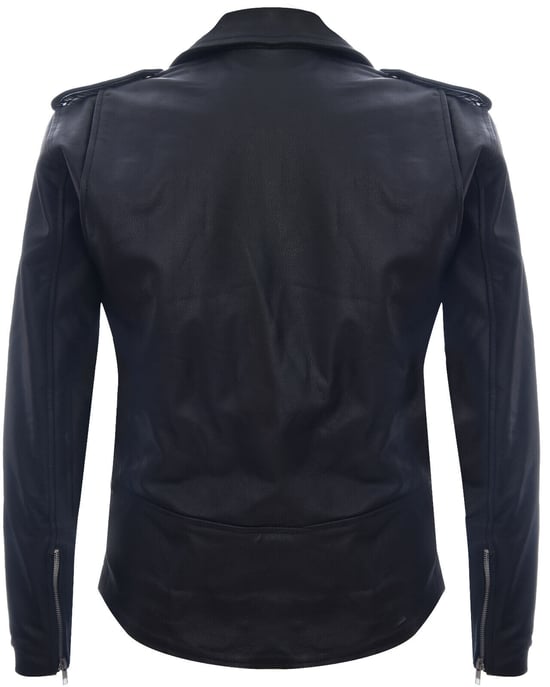 Leather Brando Biker Rock Motorcycle Hide Jacket