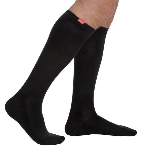 Merinowol 15-20 mmhg gegradueerde compressiesokken - Zwart - Image 2