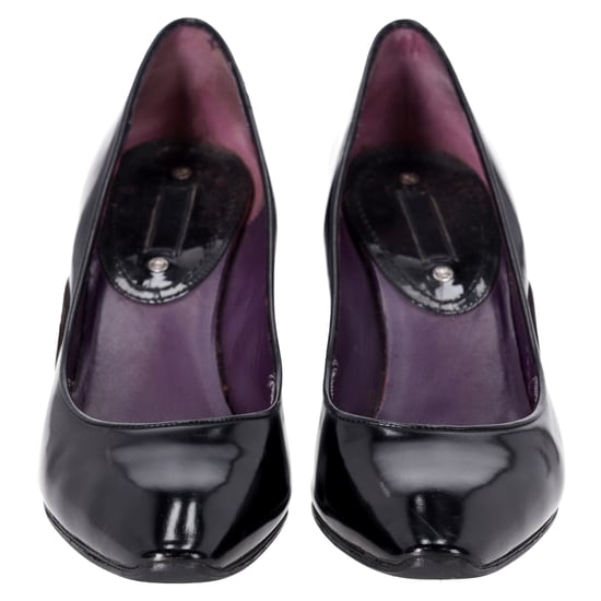 Celine Amandelneus Kitten Hak Pumps in Zwart Leder - Image 3