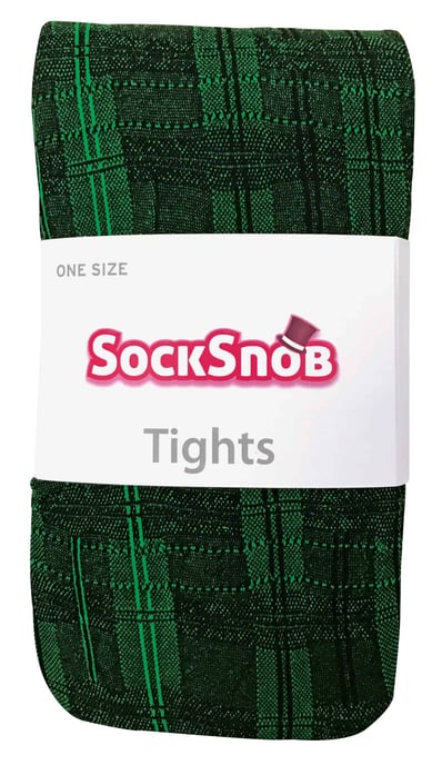 Sock Snob Dames80 denier ondoorzichtig patroon panty's - Skye Green - Image 2